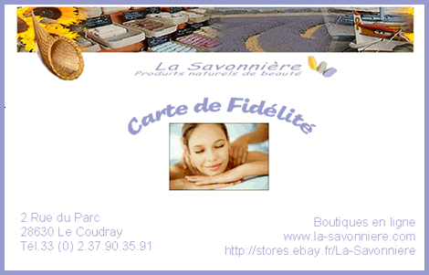 Carte de Fid�lit� La Savonni�re